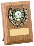 4" LIGHT OAK FINISH PLAQUE