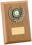 6" LIGHT OAK FINISH PLAQUE