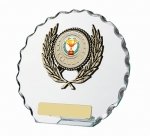 6" GLASS ROUND AWARD