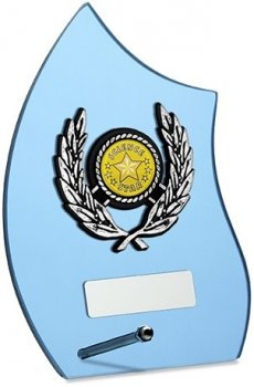 6.75Inch BLUE GLASS AWARD