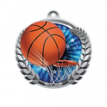 50MM ACRYLIC BASKETBALL MEDAL T/111