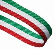 RED WHITE AND GREEN 22MM WIDE