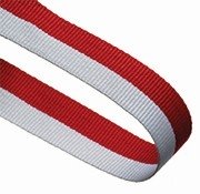 RED AND WHITE 22MM WIDE RIBBON