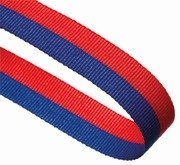 BLUE AND RED 22MM WIDE RIBBON
