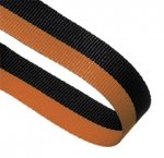 ORANGE AND BLACK 22MM WIDE