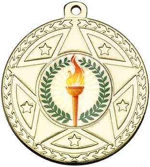 50MM GOLD STAR MEDAL