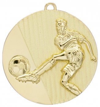 50MM GOLD FOOTBALL MEDAL