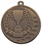 50MM ANTIQUE GOLD CUP MEDAL