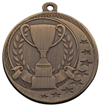 50MM ANTIQUE GOLD CUP MEDAL