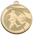 50MM GOLD FOOTBALL MEDAL