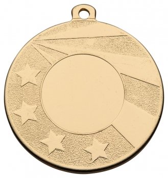 50MM GOLD STARS MEDAL
