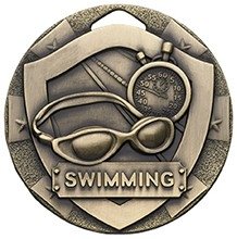 50MM SWIMMING MINISHIELD MEDAL