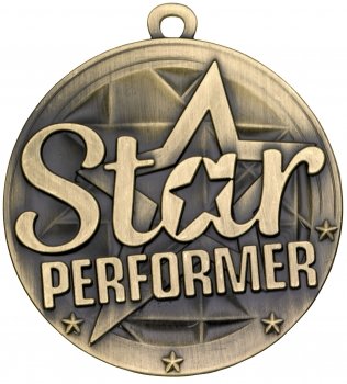 50MM STAR PERFORMER MEDAL