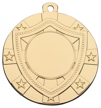 50MM GOLD SHIELD MEDAL