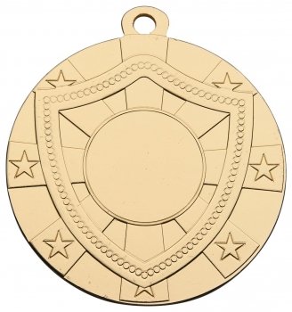 60MM GOLD SHIELD MEDAL