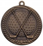 70MM BRONZE GOLF MEDAL