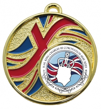 50MM UNION JACK FLAG MEDAL