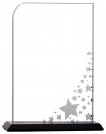 6.25" CLEAR GLASS STARS AWARD