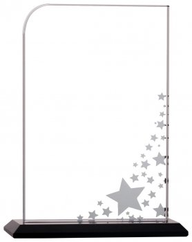 6.25Inch CLEAR GLASS STARS AWARD