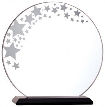 6.25Inch CLEAR GLASS STARS AWARD