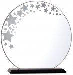 7" CLEAR GLASS STARS AWARD