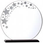 7.75" CLEAR GLASS STARS AWARD