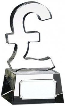 4.75inchCLEAR POUND SIGN GLASS