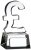 4.75"CLEAR POUND SIGN GLASS