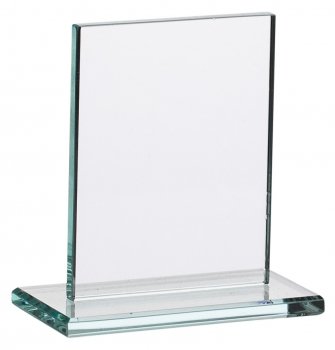 3.5InchJADE GLASS PLAQUE AWARD T/185 CASE 40