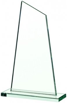 8.75inch GLASS PLAQUE AWARD T/172