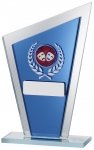 6.5" BLUE MIRROR GLASS AWARD