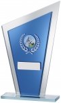 8" BLUE MIRROR GLASS AWARD