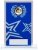 130mm BLUE MIRROR GLASS AWARD T/      CASE 40