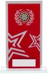 150mm RED MIRROR GLASS AWARD T/      CASE 40