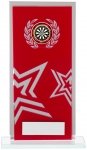 170mm RED MIRROR GLASS AWARD T/      CASE 30