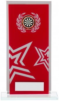 170mm RED MIRROR GLASS AWARD T/      CASE 30