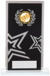 150mm BLACK MIRROR GLASS AWARD T/      CASE 40