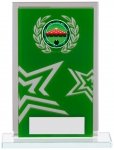 130mm GREEN MIRROR GLASS AWARD T/      CASE 40