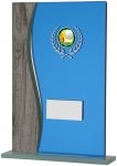 205mm BLUE MIRROR GLASS AWARD T/      CASE 20