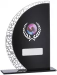 6.5" BLACK MIRROR GLASS AWARD