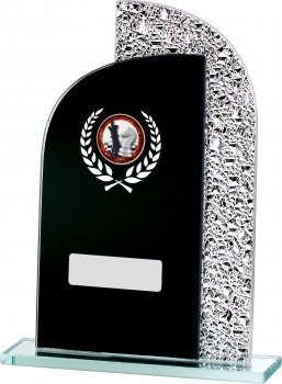 7.25inch BLACK MIRROR GLASS AWARD