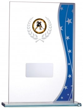 7.25inch BLUE GLASS AWARD