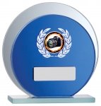 4.5" BLUE MIRROR GLASS AWARD