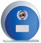 6" BLUE MIRROR GLASS AWARD