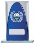 5" BLUE MIRROR GLASS AWARD