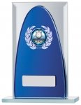 5.75" BLUE MIRROR GLASS AWARD