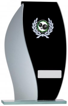 8inch BLACK MIRROR GLASS AWARD