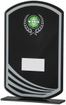 205mm BLACK MIRROR GLASS AWARD T/      CASE 20