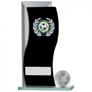 6.5Inch BLACK MIRROR FOOTBALL GLASS AWARD