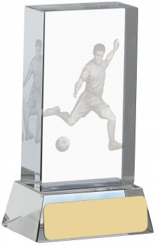 4Inch FOOTBALL GLASS BLOCK AWARD